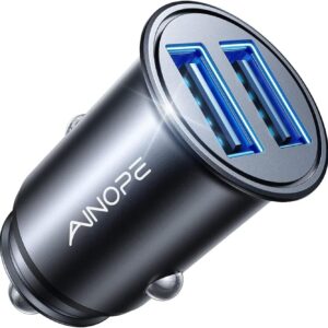 24W Zigarettenanzünder Ladegerät mit 2 USB Ports (4,6 ⭐️ bei über 60.000 Bewertungen)