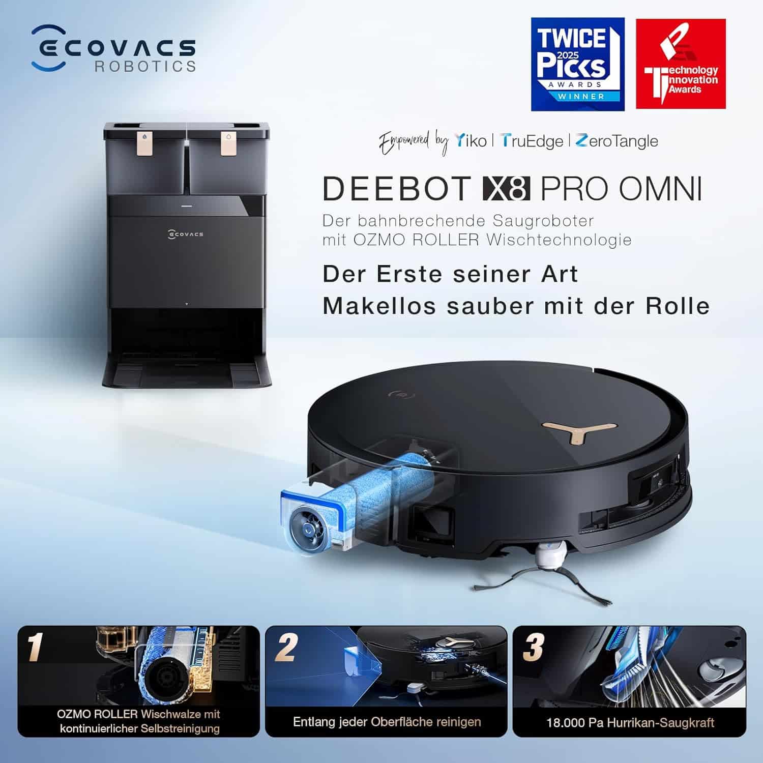 Infos zum Deebot X8 Pro Omni