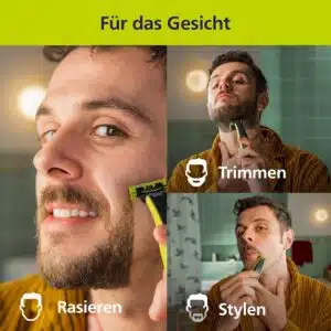Philips OneBlade Face & Body (QP2824/31) mit 3 Klingen + 3 Kammaufsätzen für 34,99€ (statt 60€)