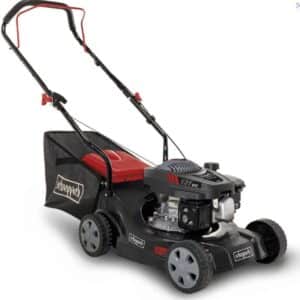 Scheppach Rasenmäher Benzin MP132-40 | 3,3 PS Leistung | 40cm Schnittbreite | 3-fache Schnitthöhenverstellung | 35 L