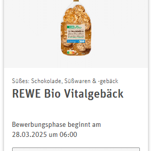REWE Produkttest - REWE Bio Vitalgebäck