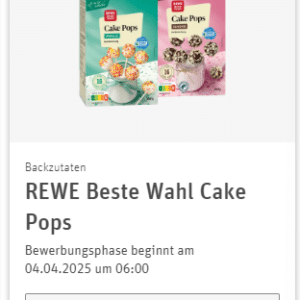 REWE Produkttest - REWE Beste Wahl Cake Pops