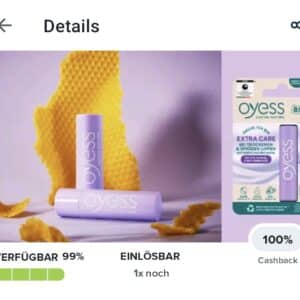 GzG 100% Cashback auf OYESS Extra Care (nur bei dm!)