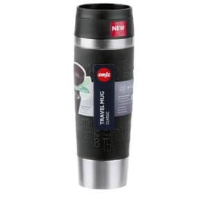 Emsa Travel Mug Classic Isolierbecher 0,5 Liter 6h heiß und 12h kühl, 100% dicht in schwarz für 17,99€(statt 23,74€)