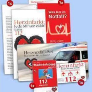 Herznotfall-Set - Notfallausweis der Deutschen Herzstiftung / Notfallkarte kostenlos bestellen | Erste-Hilfe-App der Malteser gratis