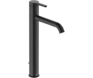 Duravit C.1 Einhebel-Waschtischmischer Ausladung 166 mm mit Zugstangen-Ablaufgarnitur - Schwarz