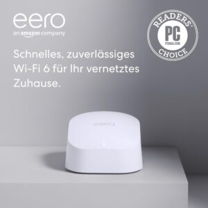 Amazon eero 6 Mesh-WLAN-Router 🛜 900-Mbit/s-Ethernet für 89,99€ (statt 149€)