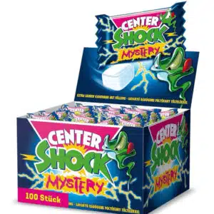 Center Shock Mystery, Box mit 100 Kaugummis, Extra-sauer, Zufallsgeschmack 400g für 3,79€(statt 4,99€)