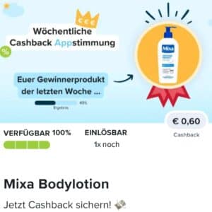 0,60€ auf Mixa Bodylotion bei Marktguru