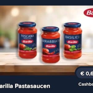 60 ct Cashback auf Barilla Nudelsaucen