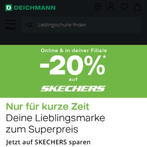 20% auf Skechers bei Deichmann - Online & Store