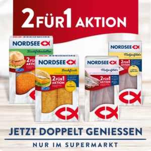 NORDSEE 2 für 1 Aktion - nur im Supermarkt! 🐟