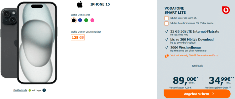 iPhone 15 Tarif