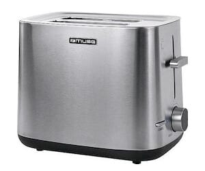 Muse Toaster [für 2 Scheiben] Edelstahl (extra breite Toastschlitze)