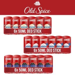 Old Spice Deo 6er Pack für 13,72€ (statt 22,14€) 👉 2,29€ pro Stück