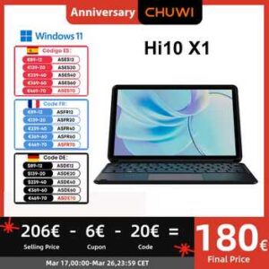 CHUWI Hi10 X1 –  10,1″ Tablet mit Windows 11