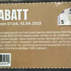 5€ Rabatt Coupon bei Edeka Südbayern