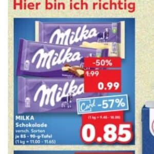 &#034;Vorankündigung&#034; - Milka Schokolade🍫 für 0,85€ mit der KauflandCard