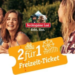 Kaufe eine Aktionsmilch von Berchtesgadener Land und erhalte ein 2:1 Ticket