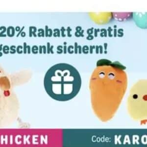 20 % Rabatt und gratis Oster Geschenk 🎁 für deine Lieblinge sichern [Zooplus]