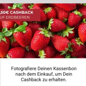0,50€ Cashback auf Erdbeeren🍓 bei scondoo