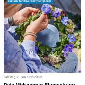 21.6. Ikea Oldenburg: Binde deinen eigenen Blumenkranz