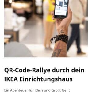 7.-19.4. QR-Code-Rallye durch dein IKEA Einrichtungshaus Oldenburg