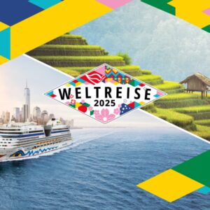 🌍 Weltreise auf der AIDAdiva für 27.870€ (statt 32.000€) 🚢 133 Tage, 55 Häfen, 27 Länder