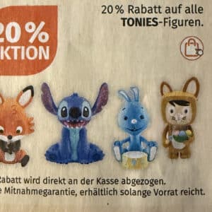 20% auf alle Tonies bei Müller