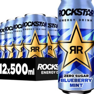 Rockstar Energy Drink Blueberry Mint Zero Zucker 12x500ml für 9,89€(statt 17,88€)