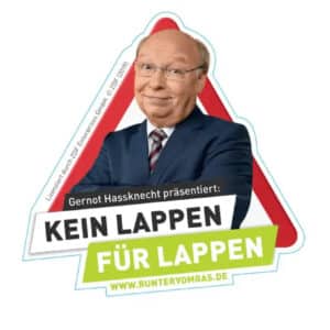 Aufkleber, Poster und anderes Aktionsmaterial zur Verkehrssicherheit kostenlos bestellen (Runtervomgas.de)