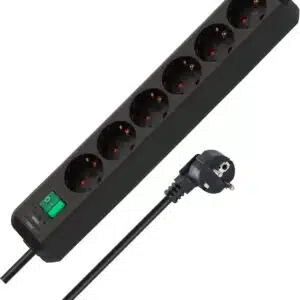 Brennenstuhl Eco-Line 6-fach Steckdosenleiste (1,5m Kabel, Schalter)