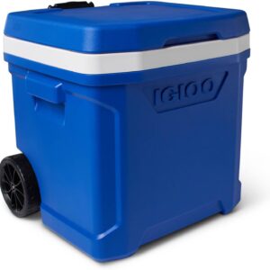 IGLOO Passive Kühlbox Profile II 28 Roller, Blaue Thermobox mit Teleskopgriff und Rollen, 26 Liter