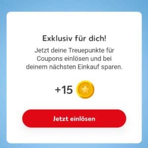 NUR HEUTE 15 gratis Punkte in der Kaufland App