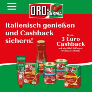Oro Di Parma Produkte 3€-Cashback