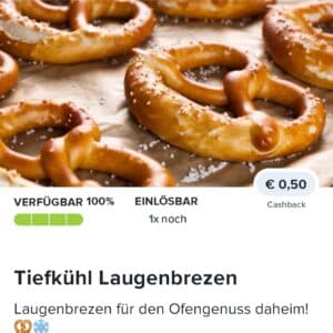 0,50€ Cashback auf Tiefkühl Laugenbrezeln 🥨❄️ bei Marktguru