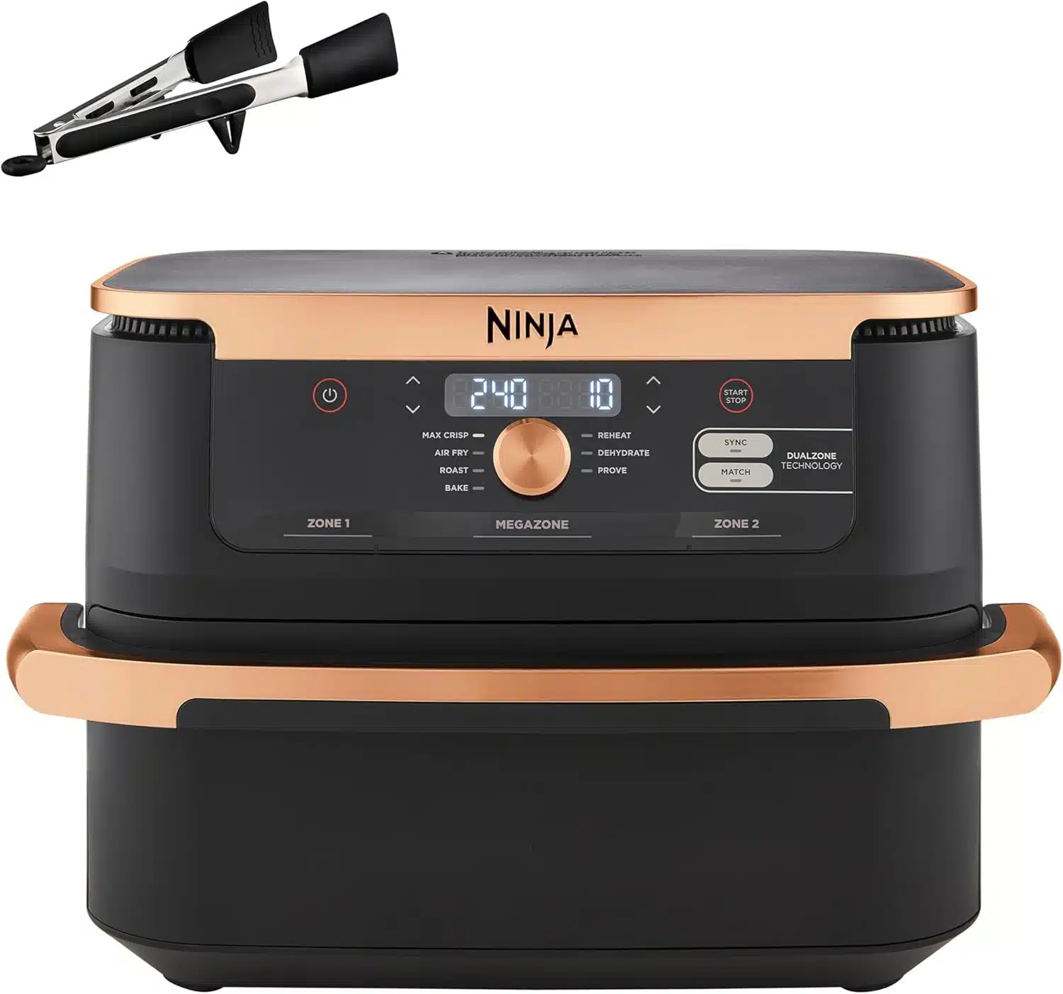 Thumbnail Platz für 2kg Schweinelendenbraten 😲 Ninja Foodi AF500DE FlexDrawer Heißluftfritteuse für 179,99€ (statt 280€)