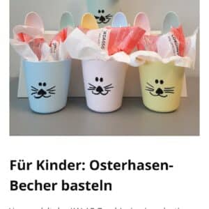 Ikea Oldenburg 16.4. Osterhasen-Becher basteln für Kinder