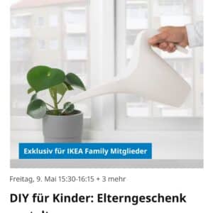 9.5. Ikea Walldorf: DIY für Kinder: Gestalten einer Gießkanne