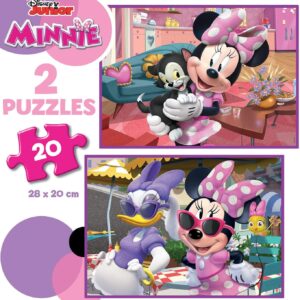 🎀 Educa - Minnie Maus, 2 x 20 Teile Puzzleset für Kinder ab 3 Jahren für 4,81€ (statt 10€)