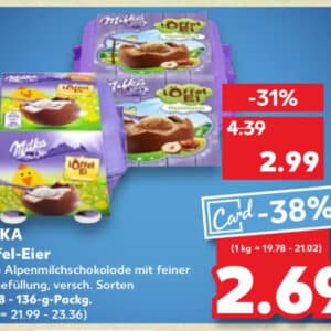 MILKA Löffeleier super günstig bei Kaufland