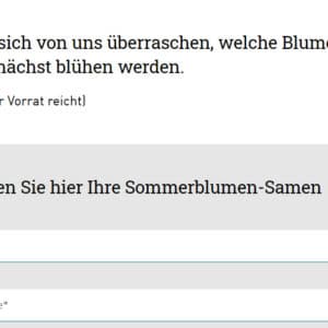 Gratis Sommerblumen-Samen