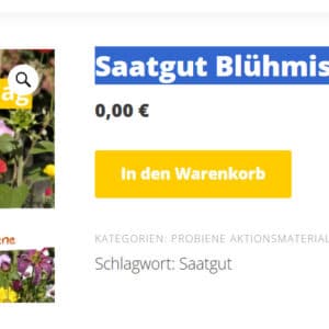 Gratis Saatgut Blühmischung Bienenweide