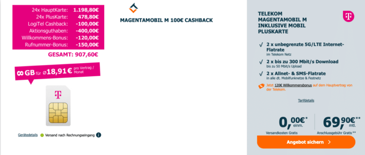 MagentaMobil M mit Pluskarte
