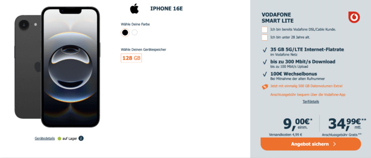 Apple iPhone 16e