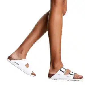 BIRKENSTOCK Arizona BS Pantoletten für Herren in Weiß für 59,46€ (statt 69€)