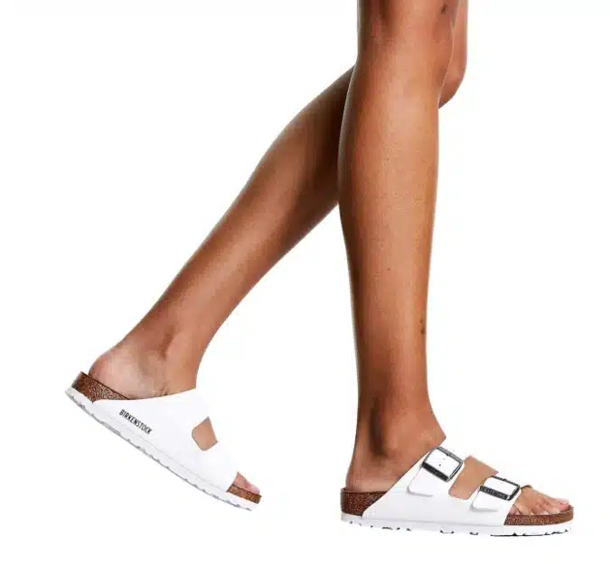 Thumbnail BIRKENSTOCK Arizona BS Pantoletten für Herren in Weiß für 59,46€ (statt 69€)