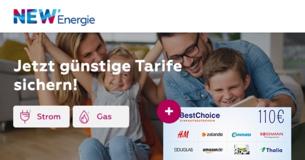 NEW Strom & Gas: BESTER STROMDEAL DEUTSCHLANDS!