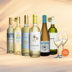 Vinos Blanco Paket mit 6 Flaschen Weißwein inkl. 2 Gläser von Schott Zwiesel für 25,99€ (statt 48,70€)