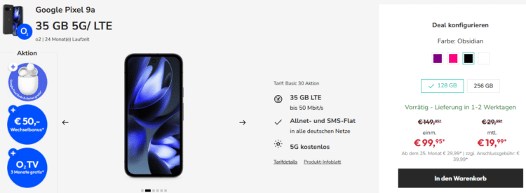 Pixel 9a Tarif